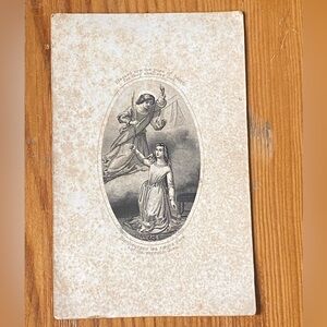 Antique Victorian Religious/Christianity Card Made In France